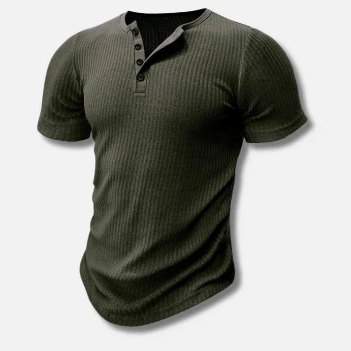 Men’s Short Sleeve Henley T-Shirt
