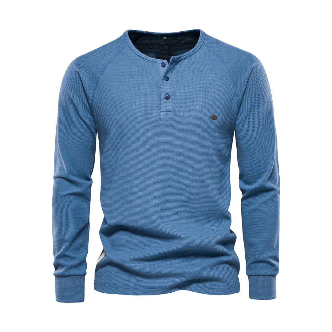 Men’s Long Sleeve Henley Shirt