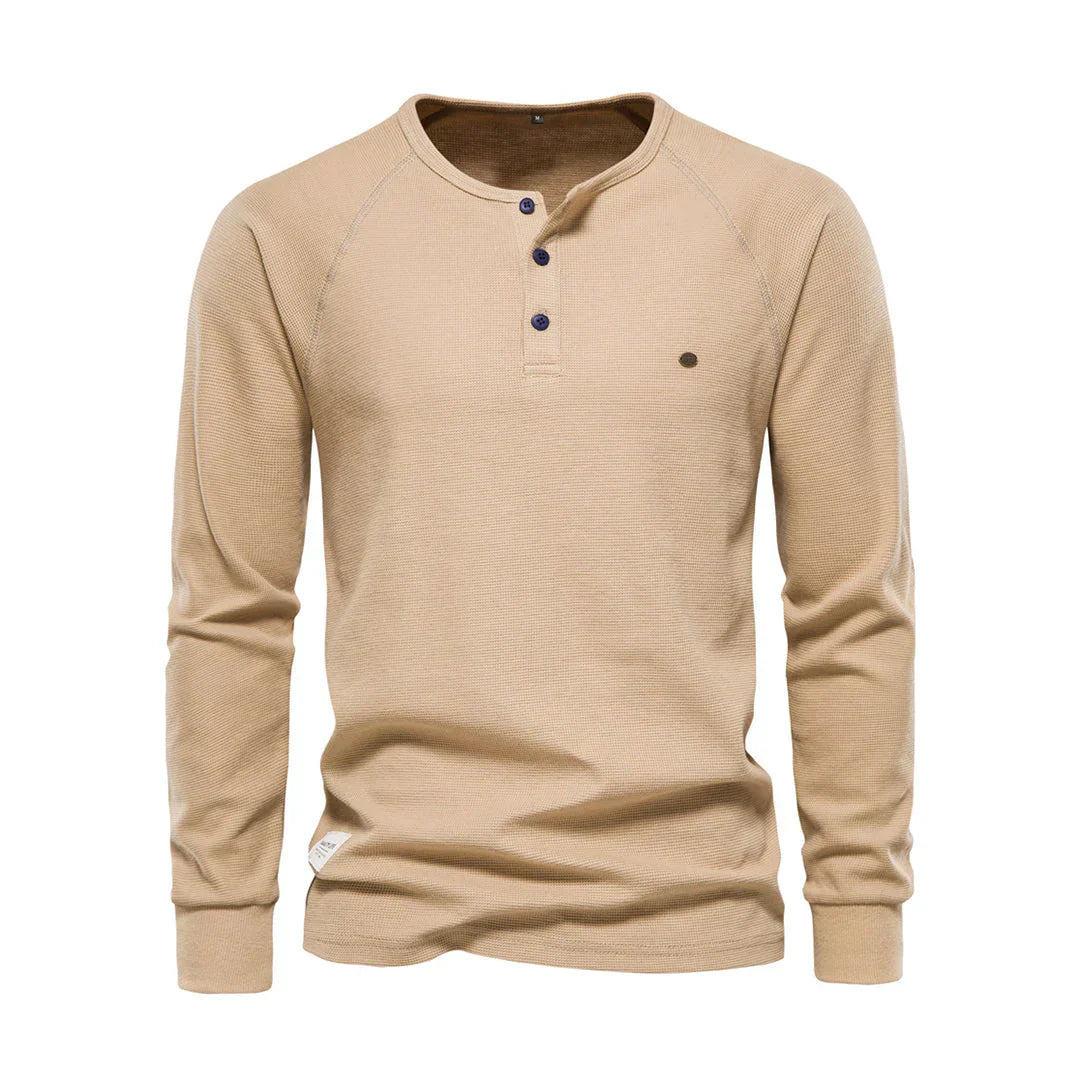 Men’s Long Sleeve Henley Shirt
