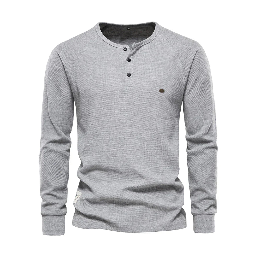 Men’s Long Sleeve Henley Shirt