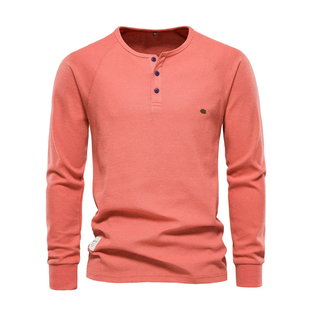 Men’s Long Sleeve Henley Shirt