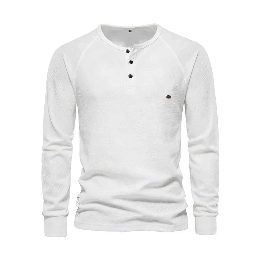 Men’s Long Sleeve Henley Shirt