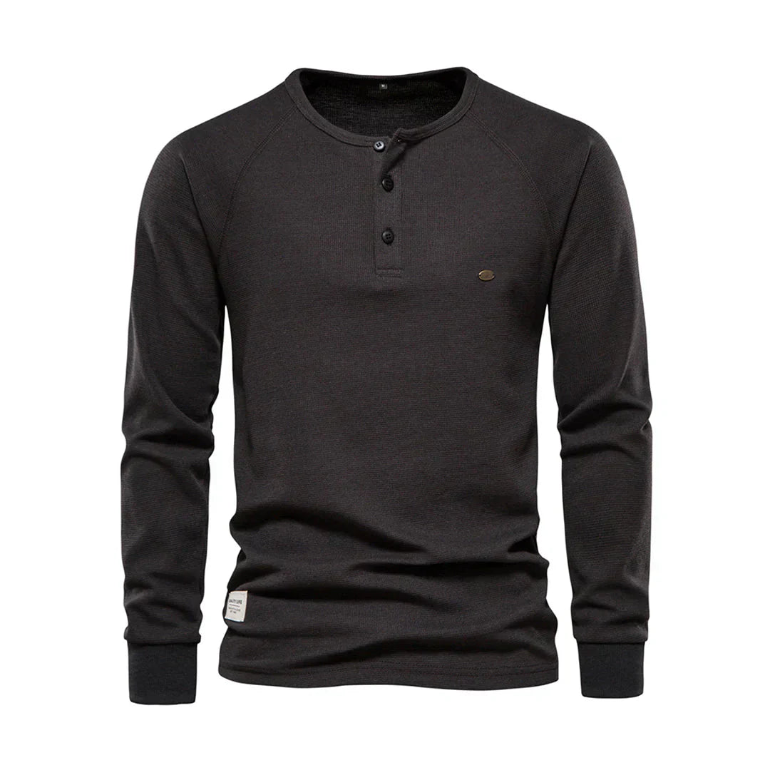 Men’s Long Sleeve Henley Shirt