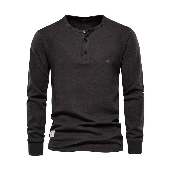 Men’s Long Sleeve Henley Shirt
