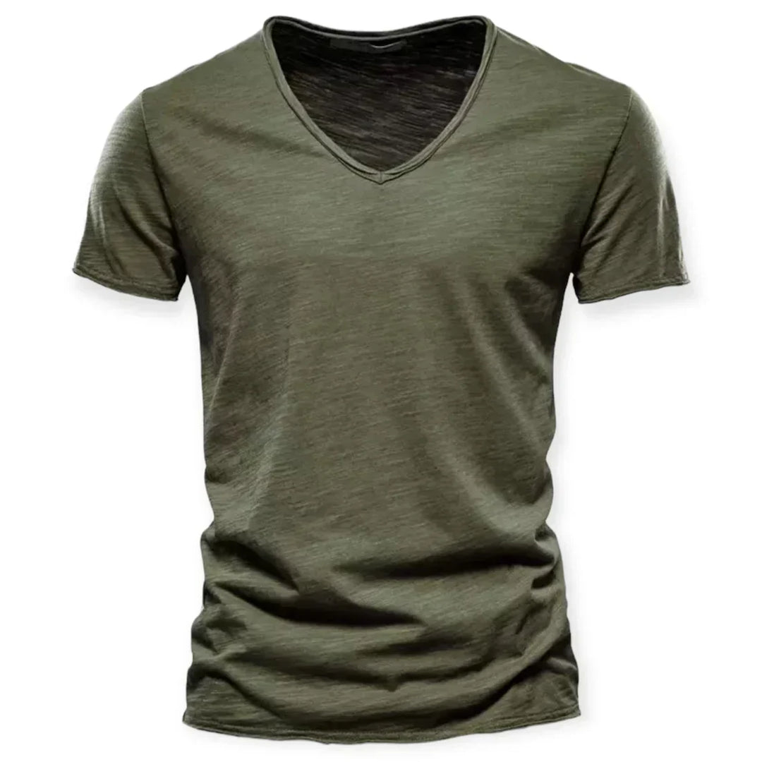 Men’s V-Neck Cotton T-Shirt